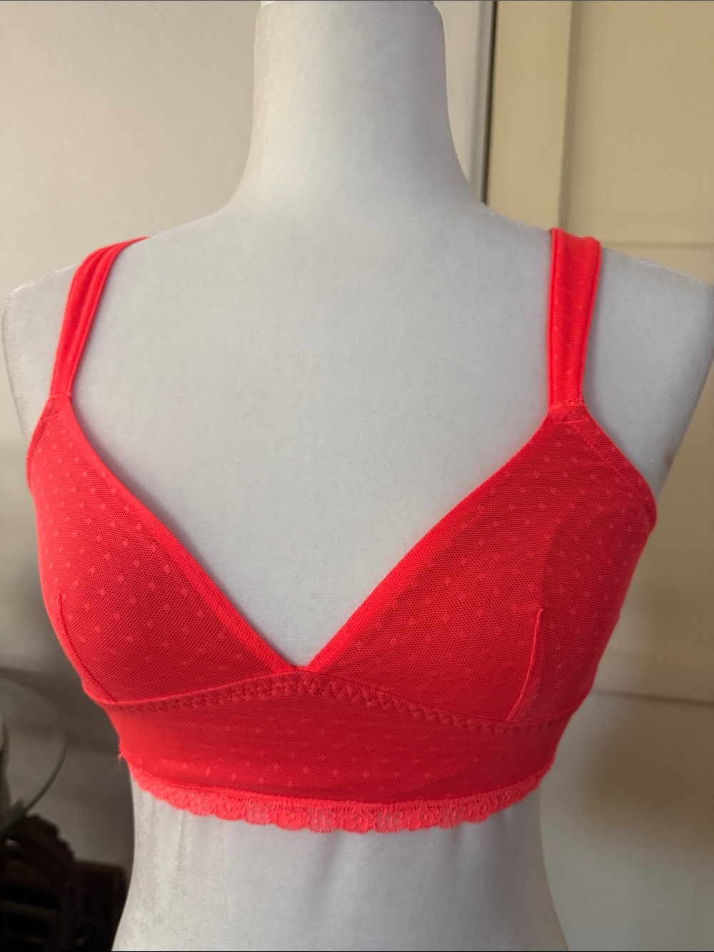 Abercrombie & Fitch Gilly Hicks Neon Coral Wireless Bralette